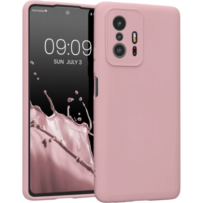 Xiaomi Mi 13T Kılıf İnce Soft Mat Renkli Esnek Silikon Kapak - Rose Gold