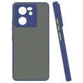 Xiaomi Mi 13T Kılıf Kamera Korumalı Arkası Şeffaf Mat Silikon Kapak - Lacivert