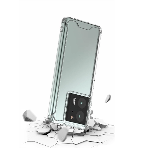 Xiaomi Mi 13T Kılıf Lux Korumalı Kenarları Silikon Arkası Sert Coss Kapak - Şeffaf