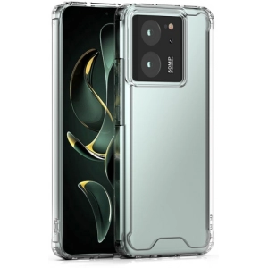 Xiaomi Mi 13T Kılıf Lux Korumalı Kenarları Silikon Arkası Sert Coss Kapak - Şeffaf