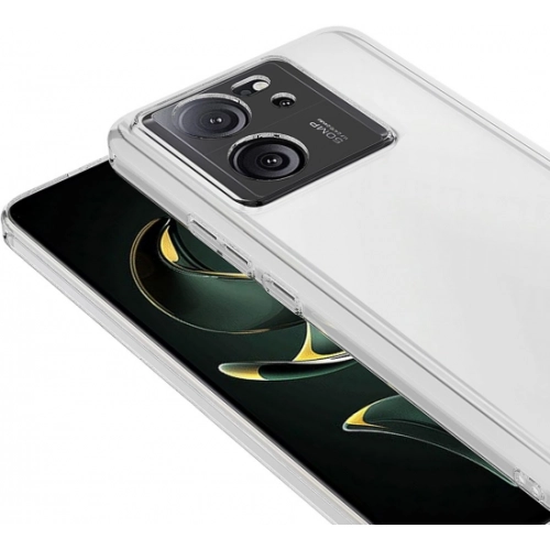 Xiaomi Mi 13T Kılıf Nano Oleofobik Özellikli Sert Arka Yüzey İnce Droga Kapak - Şeffaf