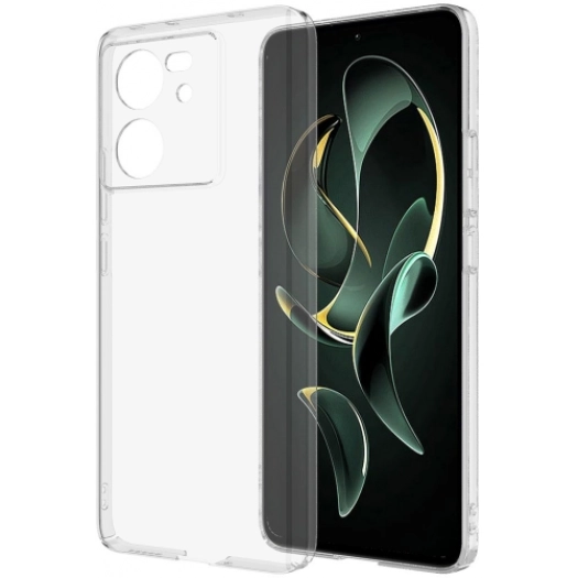 Xiaomi Mi 13T Kılıf Nano Oleofobik Özellikli Sert Arka Yüzey İnce Droga Kapak - Şeffaf