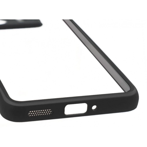 Xiaomi Mi 13T Pro Kılıf Arkası Şeffaf Kenarları Silikon Lüks Roll Kapak - Siyah