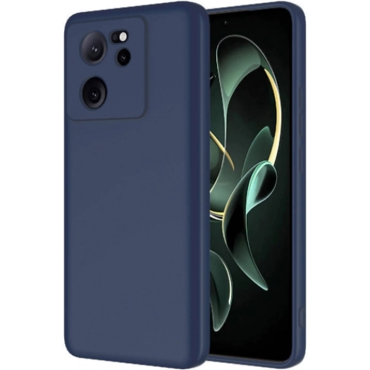 Xiaomi Mi 13T Pro Kılıf İçi Kadife Mat Mara Lansman Silikon Kapak  - Lacivert