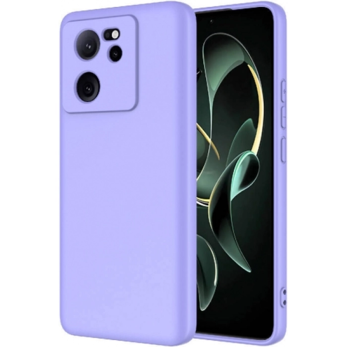 Xiaomi Mi 13T Pro Kılıf İçi Kadife Mat Mara Lansman Silikon Kapak  - Lila