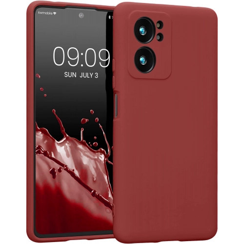 Xiaomi Mi 13T Pro Kılıf İnce Soft Mat Renkli Esnek Silikon Kapak - Kırmızı