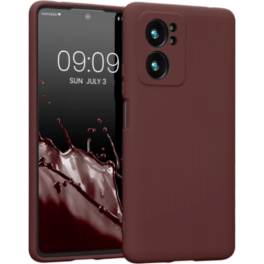 Xiaomi Mi 13T Pro Kılıf İnce Soft Mat Renkli Esnek Silikon Kapak - Mürdüm