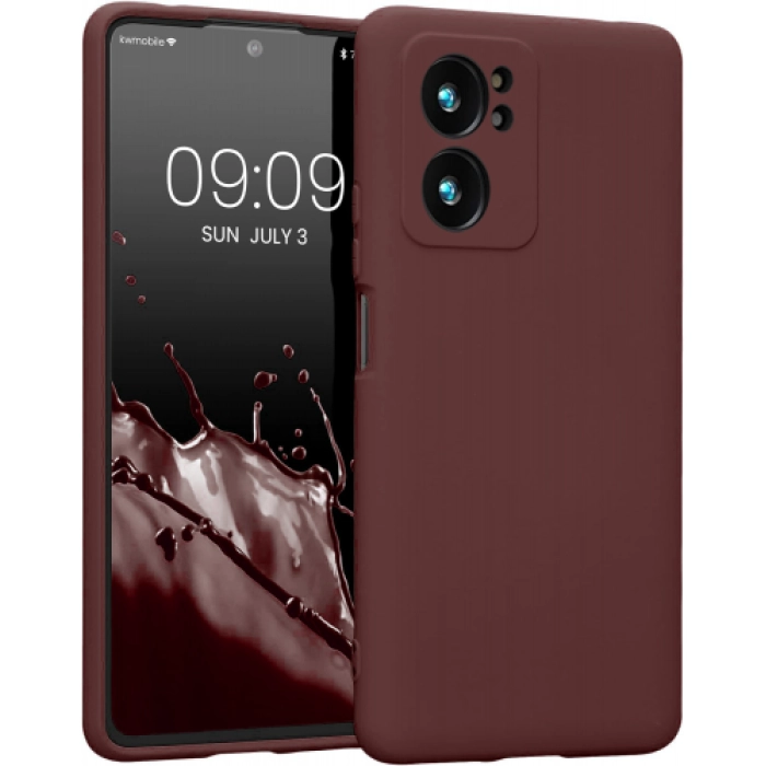 Xiaomi Mi 13T Pro Kılıf İnce Soft Mat Renkli Esnek Silikon Kapak - Mürdüm