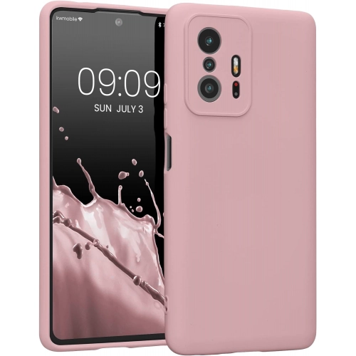 Xiaomi Mi 13T Pro Kılıf İnce Soft Mat Renkli Esnek Silikon Kapak - Rose Gold