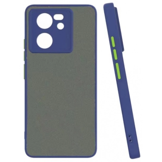 Xiaomi Mi 13T Pro Kılıf Kamera Korumalı Arkası Şeffaf Mat Silikon Kapak - Lacivert