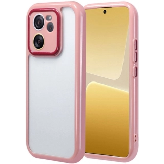 Xiaomi Mi 13T Pro Kılıf Kamera Korumalı Renkli Kenar ve Çerçeve Tasarımlı Vitamin Kapak - Mürdüm