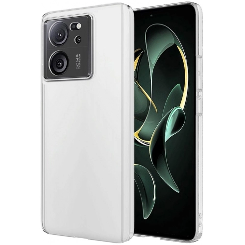 Xiaomi Mi 13T Pro Kılıf Nano Oleofobik Özellikli Sert Arka Yüzey İnce Droga Kapak - Şeffaf