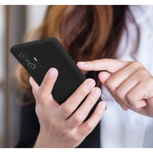 Xiaomi Mi 13T Pro Kılıf Silikon Mat Esnek Kamera Korumalı Biye Kapak - Siyah