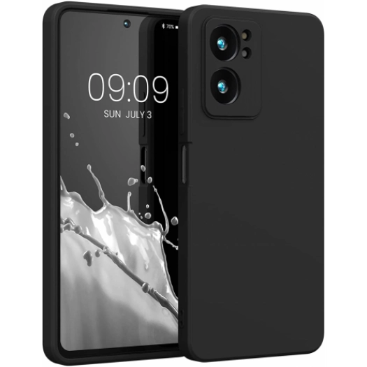 Xiaomi Mi 13T Pro Kılıf Silikon Mat Esnek Kamera Korumalı Biye Kapak - Siyah