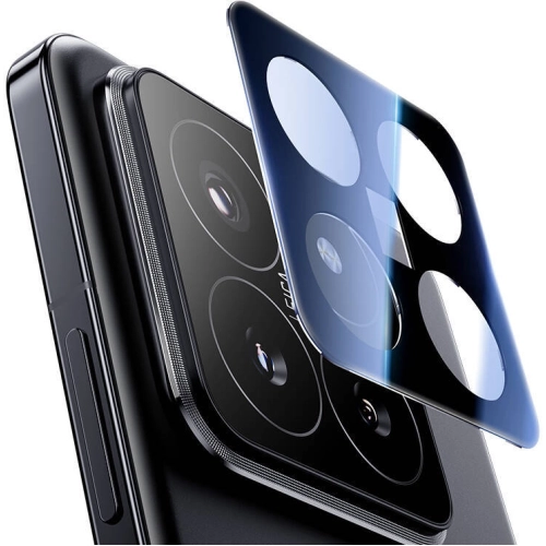 Xiaomi Mi 14 Benks KingKong Serisi 3D Gorilla Glass Temperli Kamera Lens Koruyucu - Siyah