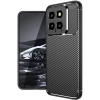 Xiaomi Mi 14 Kılıf Silikon Parmak İzi Bırakmayan Karbon Soft Negro Kapak - Siyah