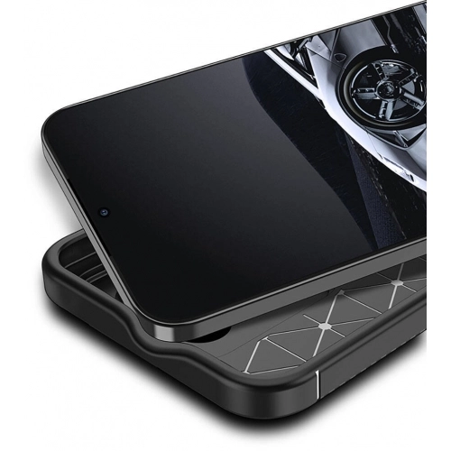 Xiaomi Mi 14 Kılıf Silikon Parmak İzi Bırakmayan Karbon Soft Negro Kapak - Siyah