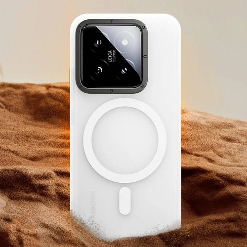 Xiaomi Mi 14 Kılıf Magsafe Şarj Özellikli Youngkit Hidden Sand Serisi Kapak - Siyah