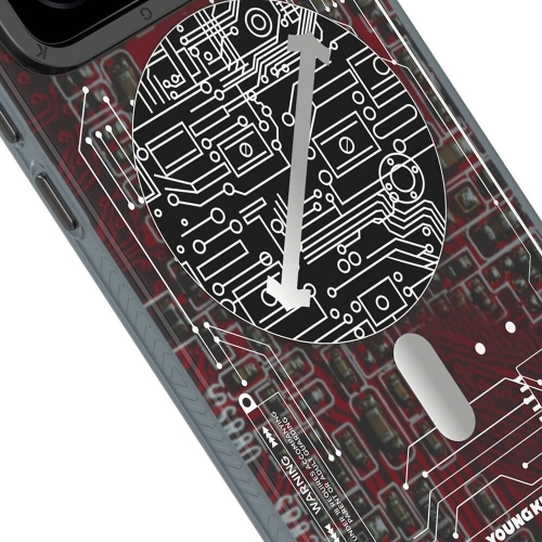 Xiaomi Mi 14 Kılıf Magsafe Şarj Özellikli YoungKit Technology Serisi Kapak - Beyaz