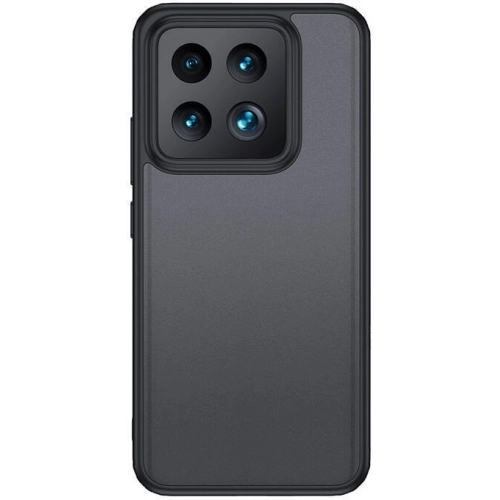 Xiaomi Mi 14 Kılıf Mat Arka Yüzey Wireless Şarj Özellikli Flet Magsafe Kapak - Siyah