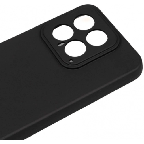 Xiaomi Mi 14 Kılıf Silikon Mat Esnek Kamera Korumalı Biye Kapak - Siyah