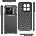 Xiaomi Mi 14 Pro Kılıf Silikon Parmak İzi Bırakmayan Karbon Soft Negro Kapak - Siyah