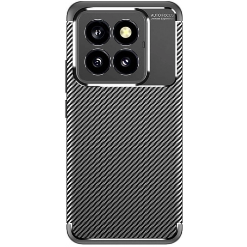 Xiaomi Mi 14 Pro Kılıf Silikon Parmak İzi Bırakmayan Karbon Soft Negro Kapak - Siyah