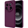 Xiaomi Mi 14 Ultra Kılıf İçi Kadife Mat Mara Lansman Silikon Kapak  - Koyu Mor