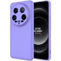 Xiaomi Mi 14 Ultra Kılıf İçi Kadife Mat Mara Lansman Silikon Kapak  - Lila