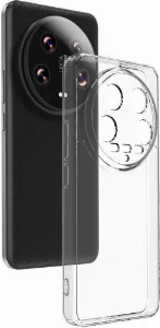 Xiaomi Mi 14 Ultra Kılıf Kamera Lens Korumalı Esnek Süper Silikon 0.3mm - Şeffaf