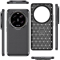 Xiaomi Mi 14 Ultra Kılıf Silikon Parmak İzi Bırakmayan Karbon Soft Negro Kapak - Siyah