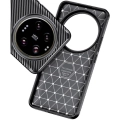 Xiaomi Mi 14 Ultra Kılıf Silikon Parmak İzi Bırakmayan Karbon Soft Negro Kapak - Siyah