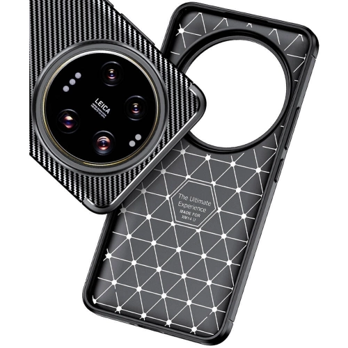 Xiaomi Mi 14 Ultra Kılıf Silikon Parmak İzi Bırakmayan Karbon Soft Negro Kapak - Siyah