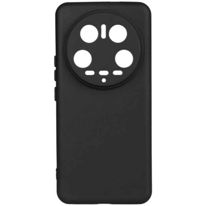 Xiaomi Mi 14 Ultra Kılıf Silikon Mat Esnek Kamera Korumalı Biye Kapak - Siyah