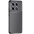 Xiaomi Mi 14T Kılıf Silikon Parmak İzi Bırakmayan Karbon Soft Negro Kapak - Siyah