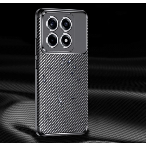 Xiaomi Mi 14T Kılıf Silikon Parmak İzi Bırakmayan Karbon Soft Negro Kapak - Siyah