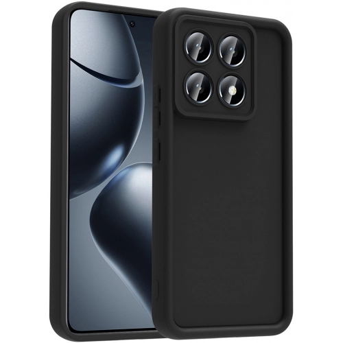 Xiaomi Mi 14T Pro ile Uyumlu Kılıf Kamera Korumalı Silikon Ananas Kapak - Siyah