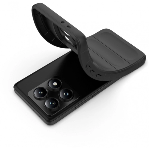 Xiaomi Mi 14T Pro Kılıf Esnek TPU Oyuklu Arka Yüzey Tasarımlı Zore Etnik Silikon Kapak - Lacivert