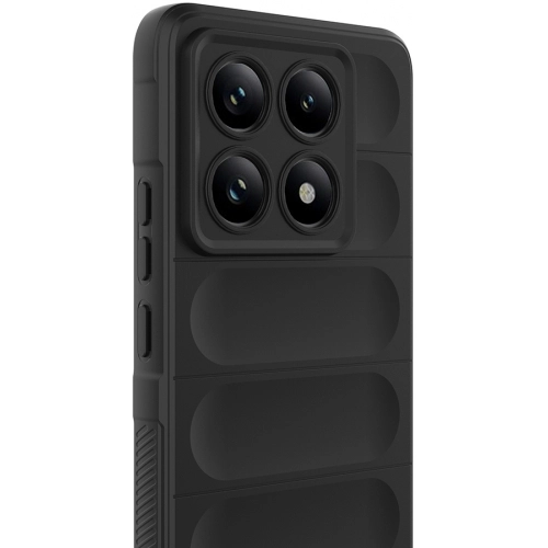 Xiaomi Mi 14T Pro Kılıf Esnek TPU Oyuklu Arka Yüzey Tasarımlı Zore Etnik Silikon Kapak - Lacivert