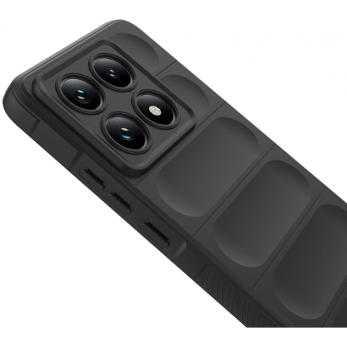 Xiaomi Mi 14T Pro Kılıf Esnek TPU Oyuklu Arka Yüzey Tasarımlı Zore Etnik Silikon Kapak - Lacivert