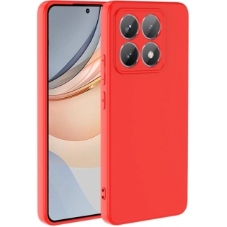 Xiaomi Mi 14T Pro Kılıf İçi Kadife Mat Mara Lansman Silikon Kapak  - Kırmızı