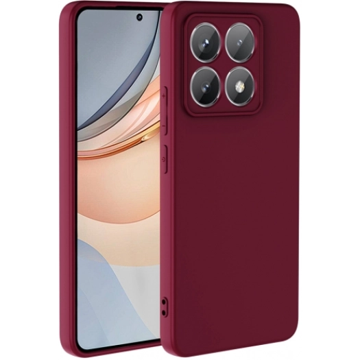 Xiaomi Mi 14T Pro Kılıf İçi Kadife Mat Mara Lansman Silikon Kapak  - Koyu Mor