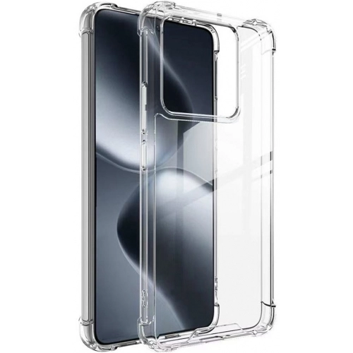 Xiaomi Mi 14T Pro Kılıf Silikon Köşe Korumalı Airbag Darbe Emici Kapak - Şeffaf