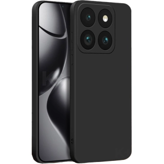 Xiaomi Mi 14T Pro Kılıf Silikon Mat Esnek Kamera Korumalı Biye Kapak - Siyah