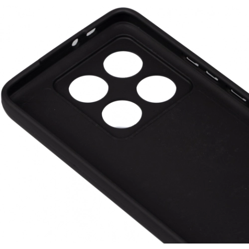 Xiaomi Mi 14T Pro Kılıf Silikon Mat Esnek Kamera Korumalı Biye Kapak - Siyah