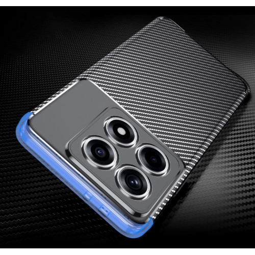 Xiaomi Mi 14T Pro Kılıf Silikon Parmak İzi Bırakmayan Karbon Soft Negro Kapak - Siyah