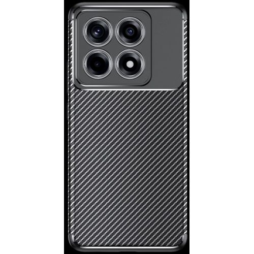 Xiaomi Mi 14T Pro Kılıf Silikon Parmak İzi Bırakmayan Karbon Soft Negro Kapak - Siyah