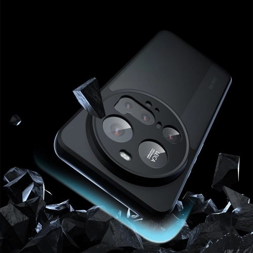 Xiaomi Mi 15 Ultra Kılıf Arkası Şeffaf Kenarları Silikon Lüks Roll Kapak - Siyah