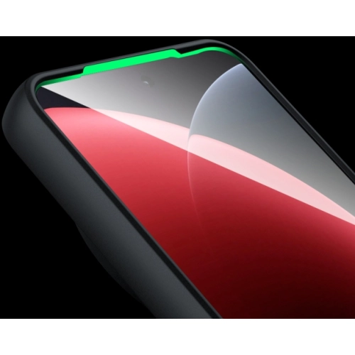 Xiaomi Mi 15 Ultra Kılıf Arkası Şeffaf Kenarları Silikon Lüks Roll Kapak - Siyah