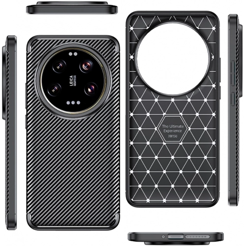 Xiaomi Mi 15 Ultra Kılıf Silikon Parmak İzi Bırakmayan Karbon Soft Negro Kapak - Siyah